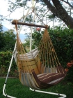 Hanging Chair Lazy + Cayo Grande Mocca by MacaMex MA-91011 color brown