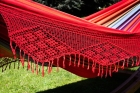 Brasil Comfort Verano avec bord en macramé by MacaMex MA-01052 color rouge