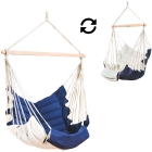 Závesné kreslo SoftChair Blue FSC™ čalúnené modrou farbou odolnou voči poveternostným vplyvom by MacaMex MA-11504 color modrý