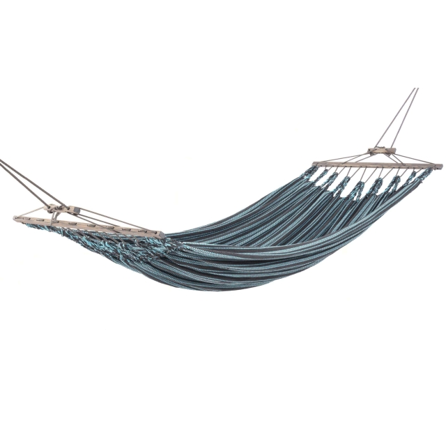 Chico Double Hammock Cotton 80 Gray-Turquoise by Chico CI-2180 color turquoise