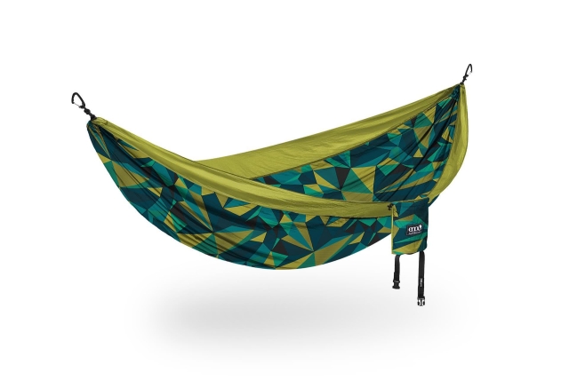 DoubleNest Hammock Print Boulder / Melon by ENO EN-DNP320 color green