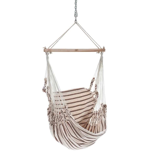Chico Hammock Chair Cotton Including Swivel, Carabiner And Chain 12 Beige-Brown by Chico CI-3112 color brązowy
