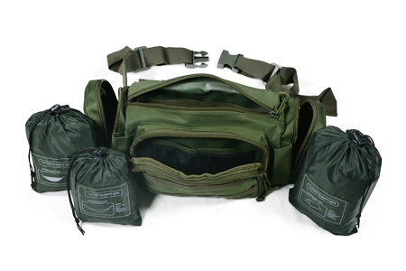 Superlight Camping Combo - outdoor action pack by DD Hammocks DD-90010 color green