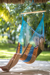 Chaise suspendue en filet mexicain Multicolor by MacaMex MA-10020 color multicouleur
