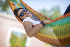 Hamac mexicain en filet - Double multicolor by MacaMex MA-00020 color multicouleur