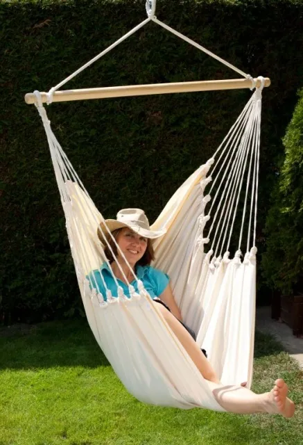 Fauteuil suspendu d'allaitement Cayo Grande Organic Cotton - Coton BIO by MacaMex MA-12100 color nature / beige