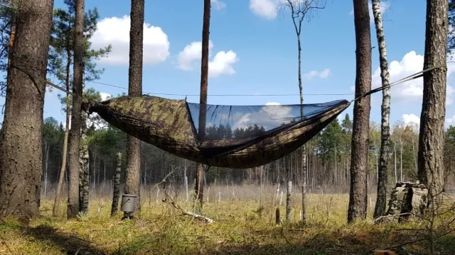 BUSHBED™ Hammock Camo by Bushmen BU-BUBEHACAM color green