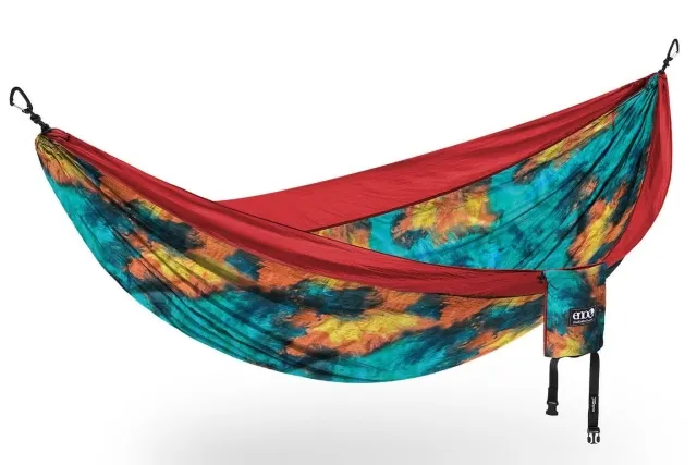 DoubleNest Hammock Print Tie Dye / Red by ENO EN-DNP243 color red