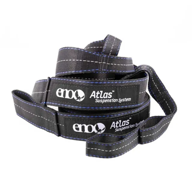 Atlas suspension straps for hammock suspension by ENO EN-AST002 color black