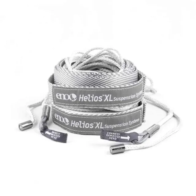 Helios XL Ultralight Hammock Straps Grey by ENO EN-HX002 color grey/silver