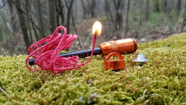 Revolt briquet avec mèche orange by Bushmen BU-FSREVOORA color orange