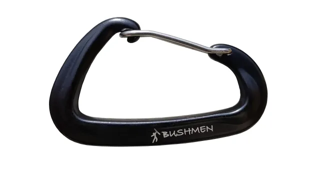 Ultra-light carabiner black 1 piece by Bushmen BU-1CAUL12KN21G 