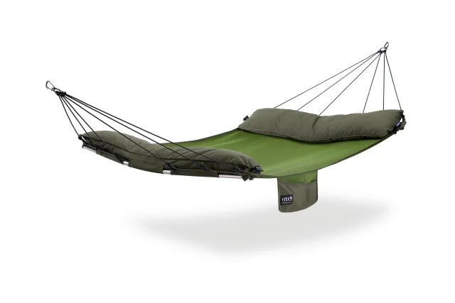 SuperNest SL Jungle Green spreaderbar hammock for 2 by ENO EN-SUPSL3 color green