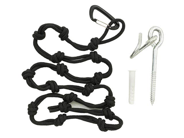 Montagematerial f&uuml;r H&auml;ngesessel Seil, Haken und D&uuml;bel